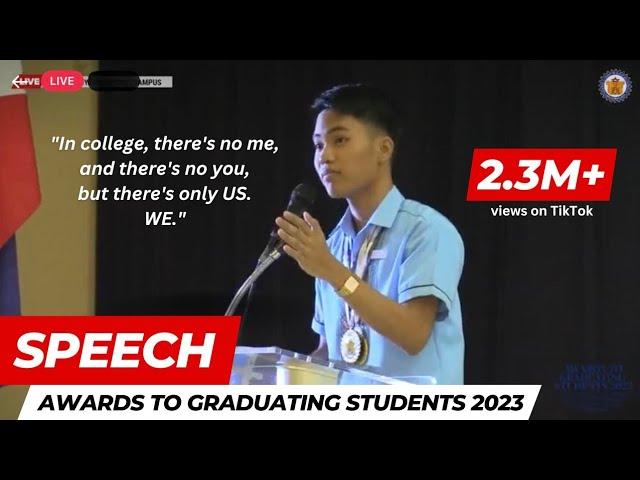 "COLLABORATION over COMPETITION" - A Special Message for Graduating Students (NEUST) | Karl Sison