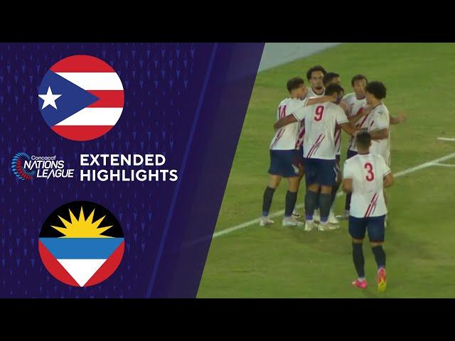 Puerto Rico vs. Antigua & Barbuda: Extended Highlights | CONCACAF Nations League | CBS Sports Golazo