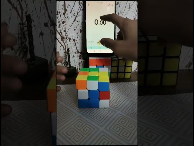 Rubik's cube solved in 18 seconds #asmr #youcuber #shorts