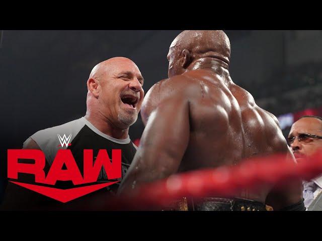 Goldberg emerges to confront Bobby Lashley: Raw, July 19, 2021