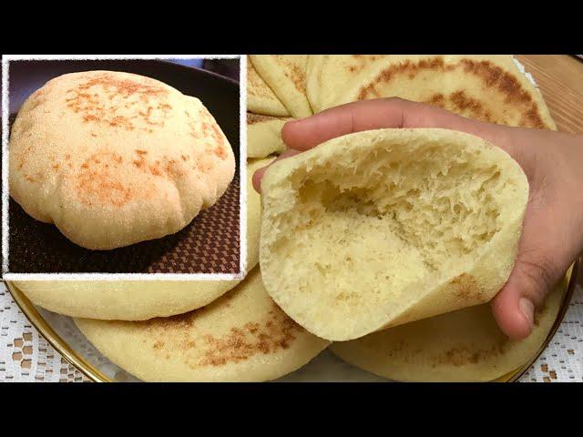 Pain à la poele 100% réussie (Batbout)/ Homemade Pan Bread