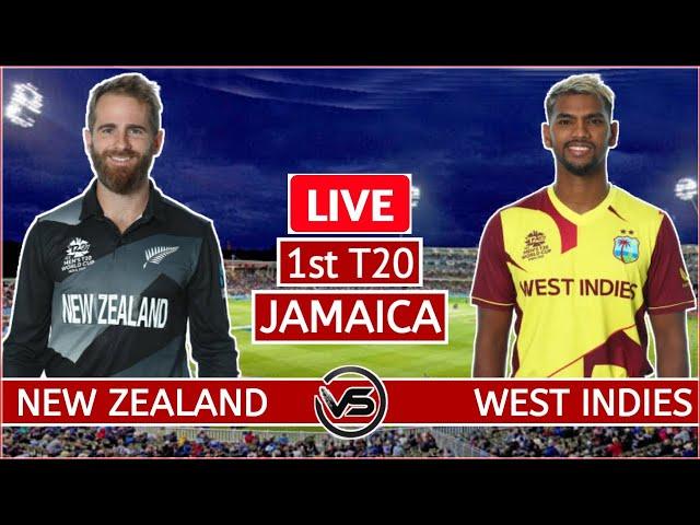 West Indies vs New Zealand T20 Live Scores & Commentary | NZ vs WI 1st T20I Live Scores