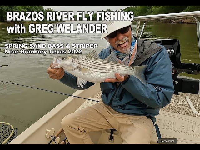 Brazos River Fly Fishing at Granbury - I Ride Along with Upstream on the Fly Greg Welander