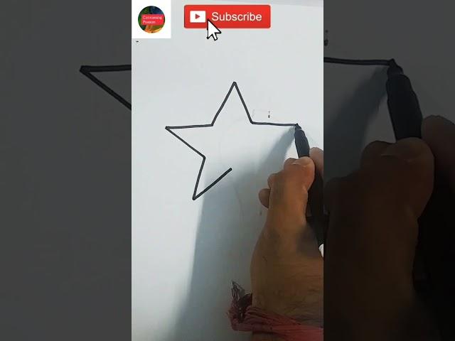 Christmas Star  Drawing (Very Easy) #shorts #ashortaday Canvassing Passion