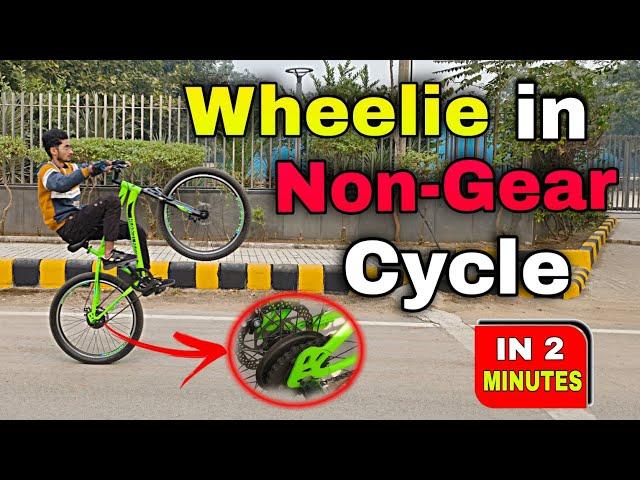 How to WHEELIE in Non Gear Cycle? | @mtbpytho