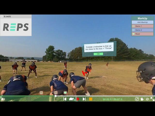 Kenny Simpson's REPS Gun-T virtual Simulation Training for Quarterbacks - Q Jet Series