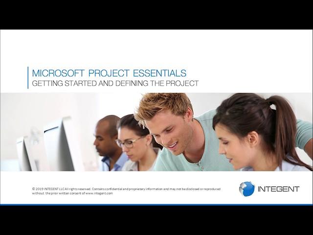 Microsoft Project Training - Module 01 & 02: Getting Started & Defining the Project with MS Project