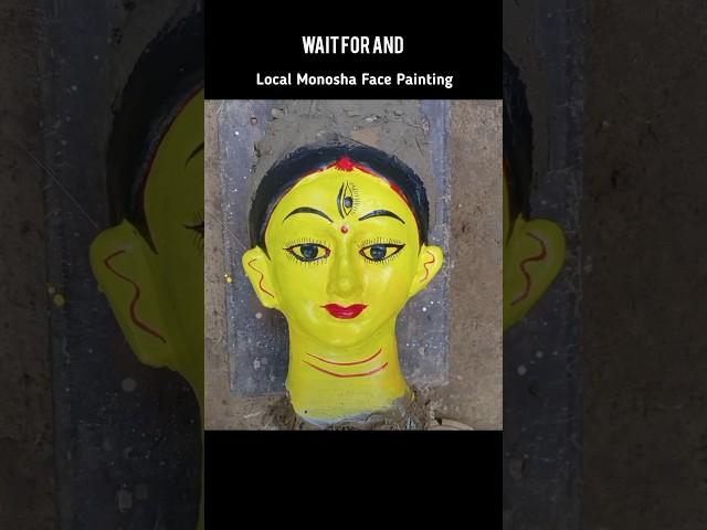 Monosha Murti Face Painting ️ #shorts #trendingshorts #art