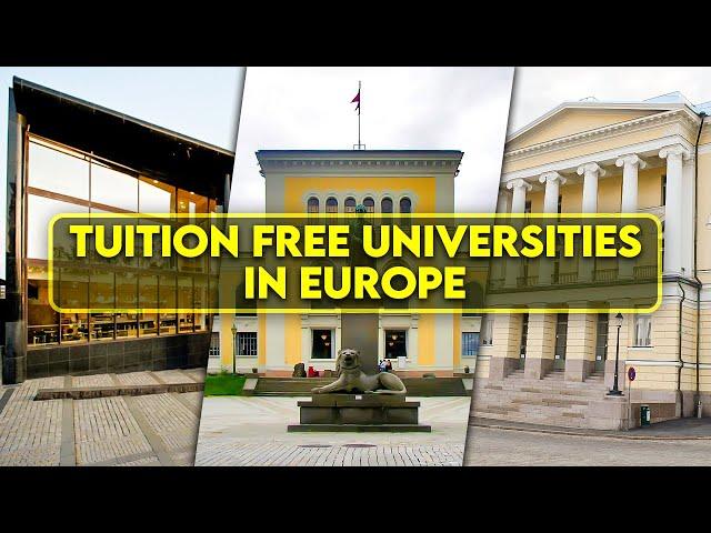 12 Tuition-Free Universities in Europe for International Students