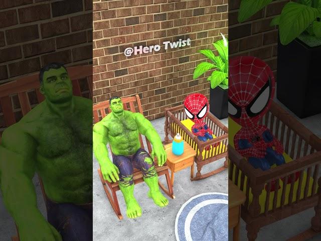 Lil Spidey is So Annoying he's making hulk angry #gta #animatedshort #spiderman