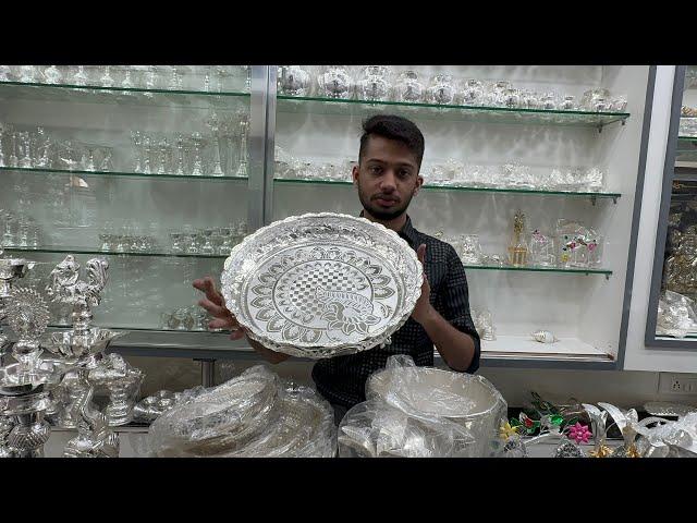 Bangalore wholesale pure silver Pooja articles with BIS Hallmark No wastage No making charges