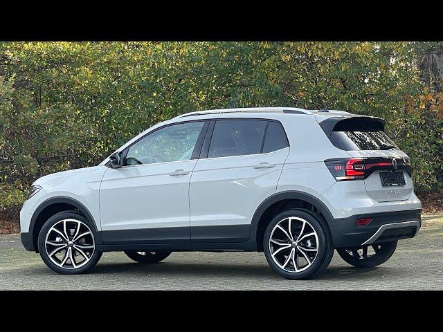 Volkswagen NEW T-Cross 2023 Black Style in 4K Ascot Grey 18 inch Koln walk around & Detail Inside