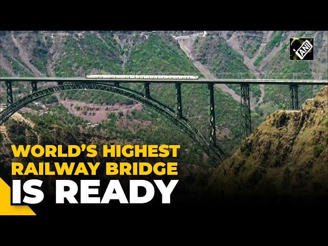 J&K: Indian Railway conducts trial run on World’s Highest Railway Bridge ‘Chenab’ in Reasi