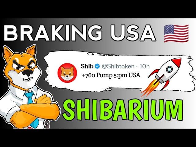 4:AM - USA बड़ा ऐलान SHIBARIUMSHIBA INU COIN +760% PUMP1₹ SOON SHIBA NEWS TODAY PRICE PREDICTION