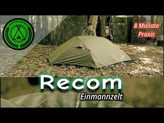 8 MONATE Praxis Test EXTREME | Mil-Tec Recom Einmanzelt | im Dauer STURM, REGEN, EISWETTER