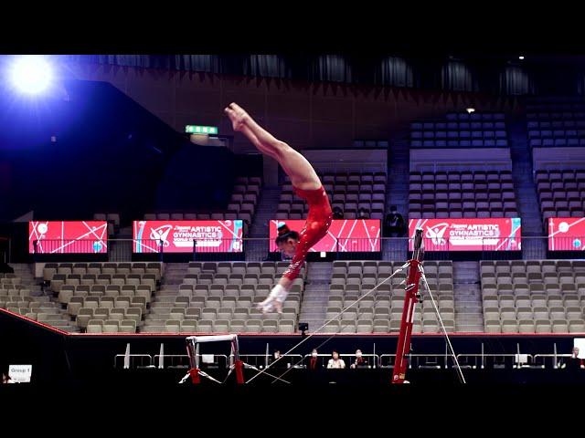 Leanne Wong (USA) - Uneven Bars - 2021 World Championships - Podium Training