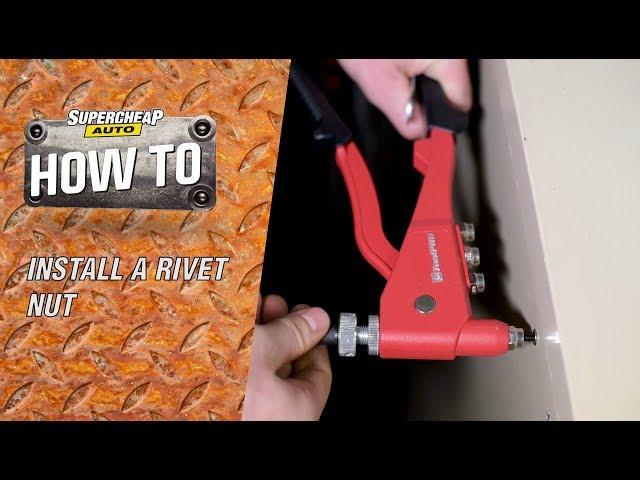 How to - Install A Rivet Nut - Nut Sert // ToolPRO Rivet Nut Tool