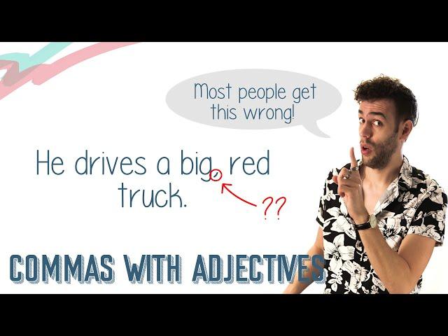 COMMAS WITH ADJECTIVES | English Lesson
