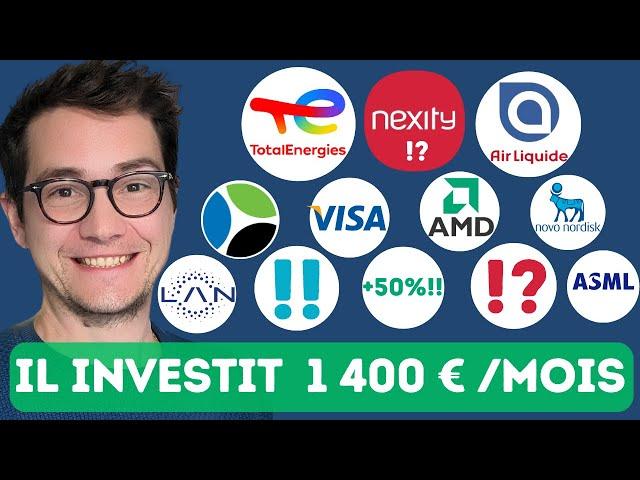 Il gagne 2 800 €/mois à 24 ans et investit 51 % de son salaire !