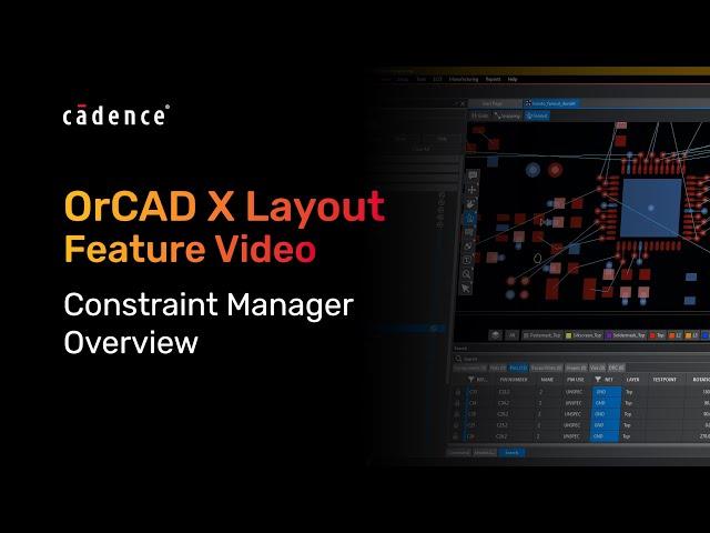 Constraint Manager Overview | OrCAD X