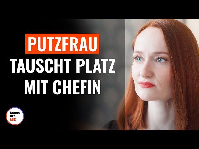 Putzfrau tauscht Platz mit Chefin | @DramatizeMeDeutsch