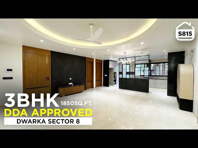 Brand New 3BHK Flat For Sale In Dwarka Sector 8 | Up to 80% Loanable Property | BRS SHOW S815