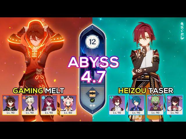 C3 Heizou Taser & C6 Gaming Melt | Spiral Abyss 4.7 | Genshin Impact