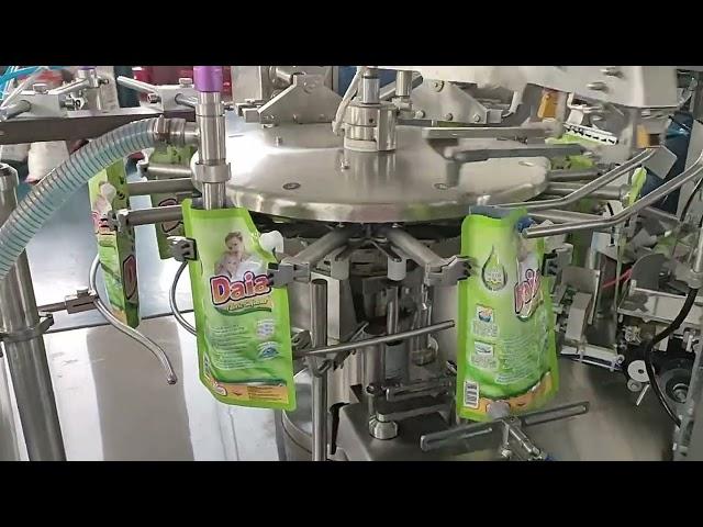 Laundry detergent packaging machine: multi-station liquid packaging equipment