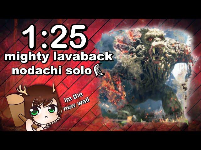 Wild Hearts:  mighty lavaback in 1:25 - solo nodachi run