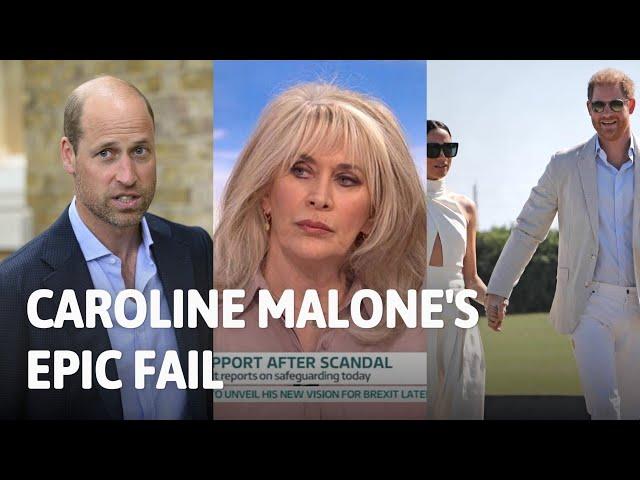 Carole Malone Tries to Defend Prince William but Hilariously Fails to Smear Harry & Meghan