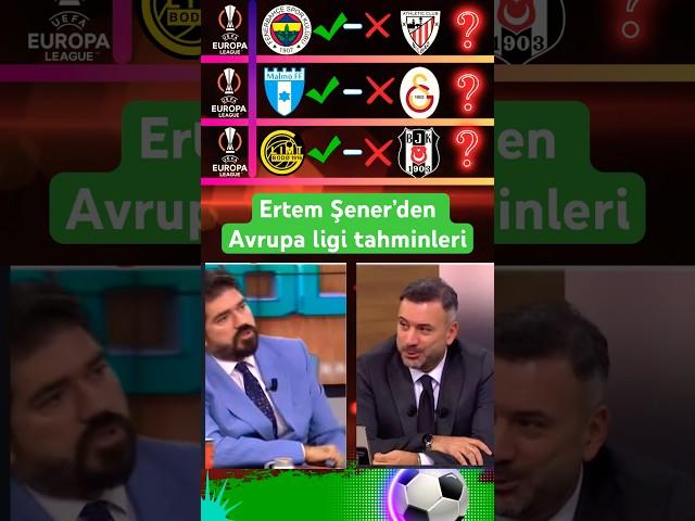 Galatasaray, Fenerbahçe ve Beşiktaş Avrupa ligi maçları ertem Şener #galatasaray #fenerbahçe #uefa