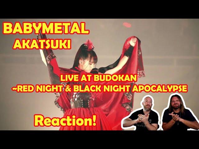 Musicians react to hearing BABYMETAL - AKATSUKI「紅月アカツキ」BLACK NIGHT HD1080p