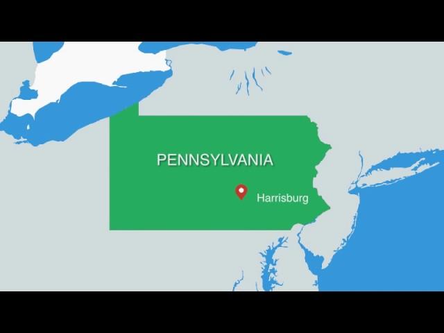 Pennsylvania USA Map: Keynote maps of Pennsylvania USA Presentations