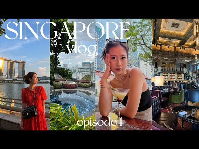 SINGAPORE TRAVEL VLOG EP 1| exploring the city, trying local food, & valentine's day date!