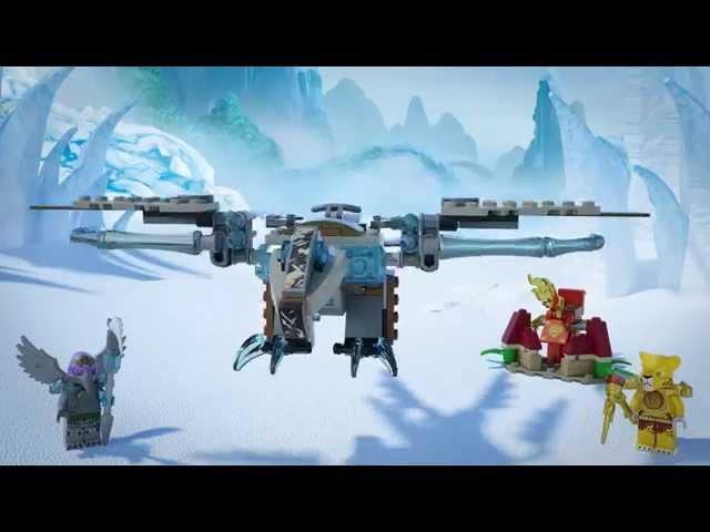 Lego Chima | 70141 | Vardys Ice Vulture Glider | Lego 3D Review