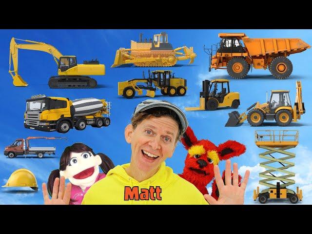 Construction Vehicles - What Do You See? Song  | Find It Version | Dream English Kids