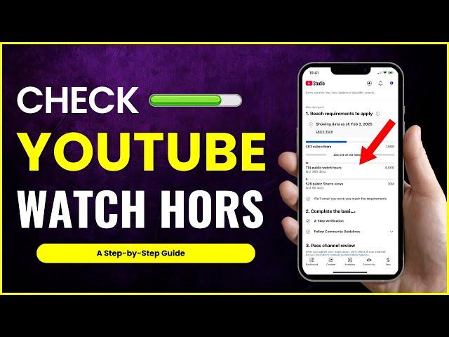 How to Check Youtube Watch Hours