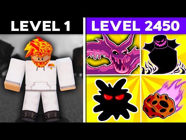 Level 1 - 2450 With PERMANENT DARKNESS Fruits [FULL MOVIE] (Blox Fruits Noob To Pro)