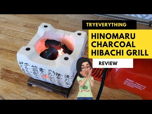 HINOMARU Japanese hibachi grill and Pok Pok Thaan charcoal review from amazon