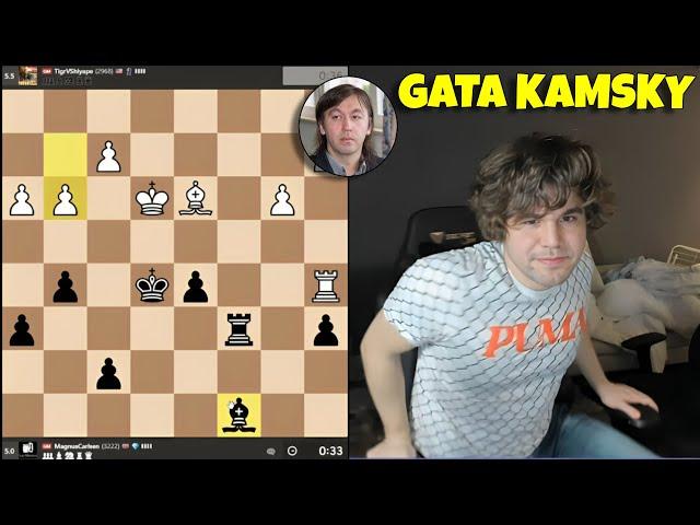 Magnus faced the Legend Gata Kamsky in Titled Tuesday!!