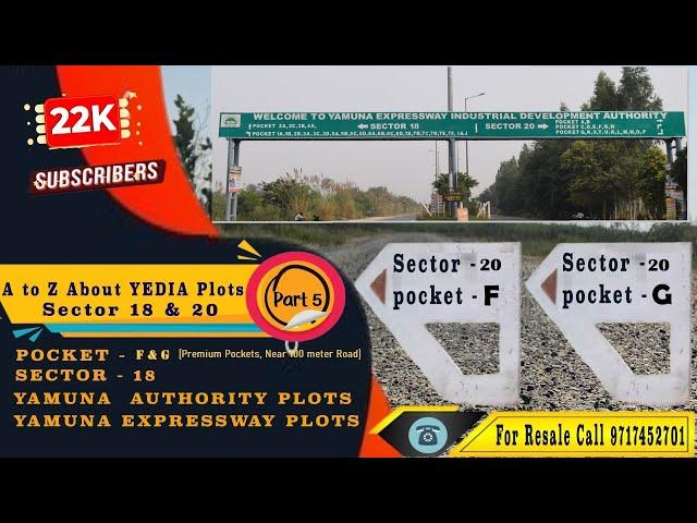 Why 300 sqm YEIDA plots F & G Pockets are Best in Sector 20 on Yamuna Expressway? Call  9717452701