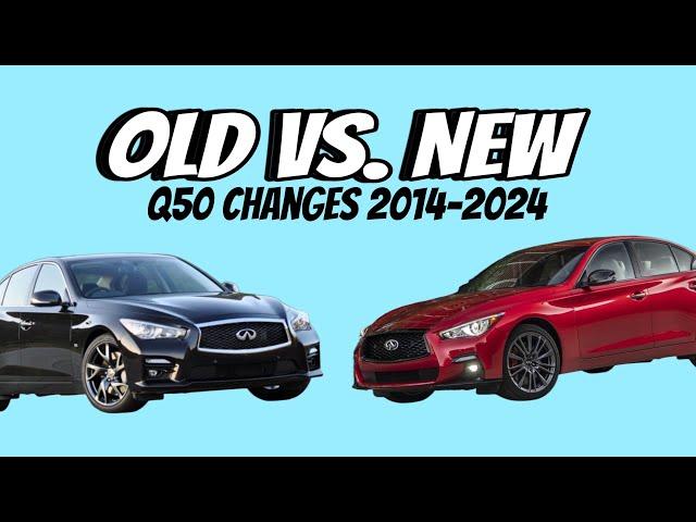 Q50 Main Differences 2014 vs 2024