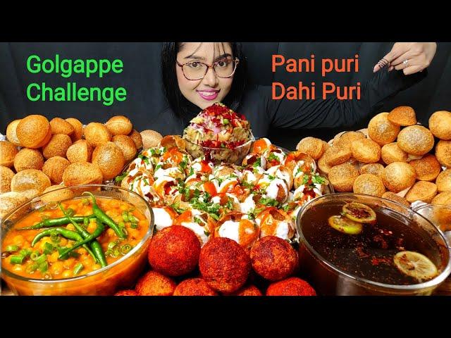 Eating Panipuri, Dahi Puri | Big bites | Asmr eating | Mukbang | Golgappe Eating | Phuchka Eating