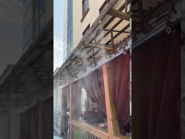 Система туманообразования высокого давления. Охлаждение воздуха до 8 градусов.