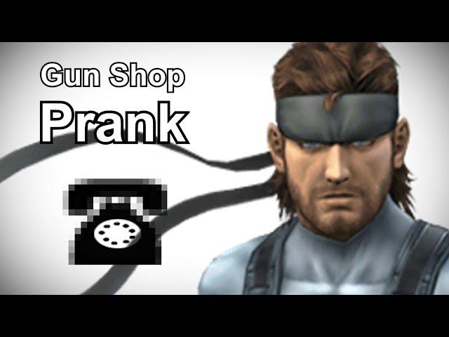Solid Snake Calls Gun Shops - Metal Gear Prank Call