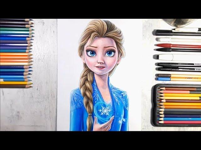 The Frozen drawin || How to draw Frozen drawing