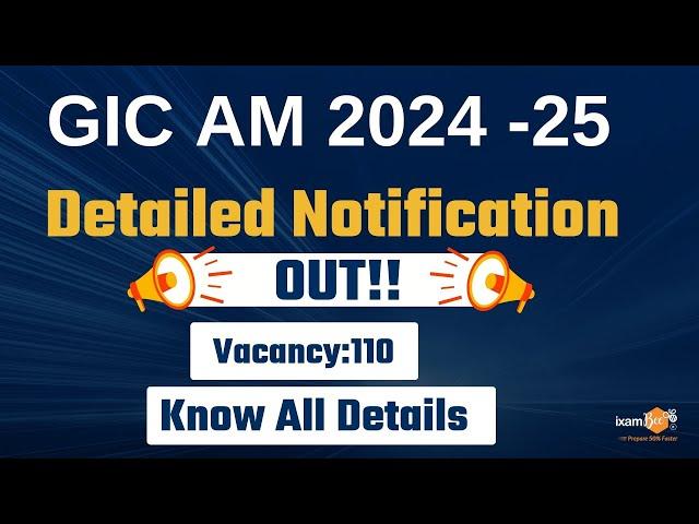 GIC Assistant Manager 2024 Detailed Notification Out! | Eligibility, Exam Pattern, Salary & More!