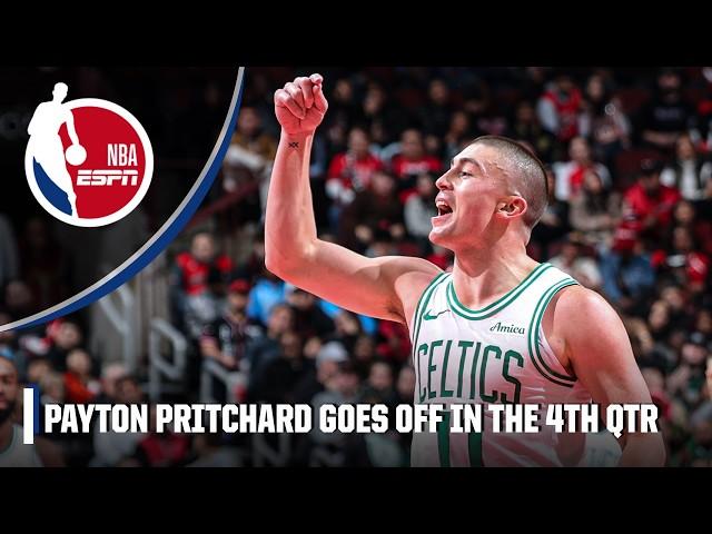 Payton Pritchard 4th QUARTER FLURRY  18 PTS to lead Celtics past Bulls | NBA on ESPN