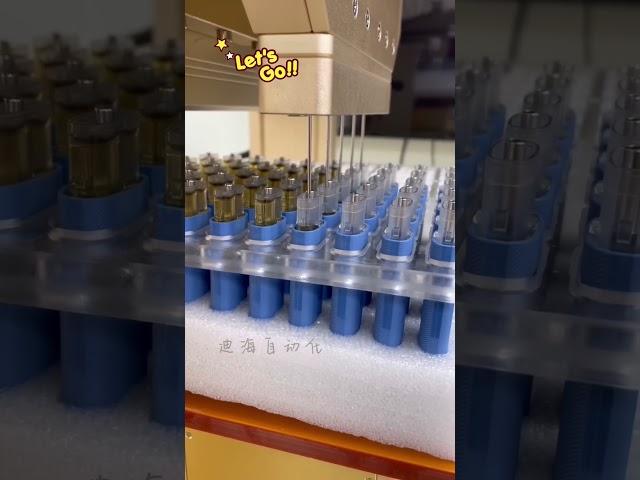 #fillingmachine CBD/THC five-needle oil cylinder automatic filling machine