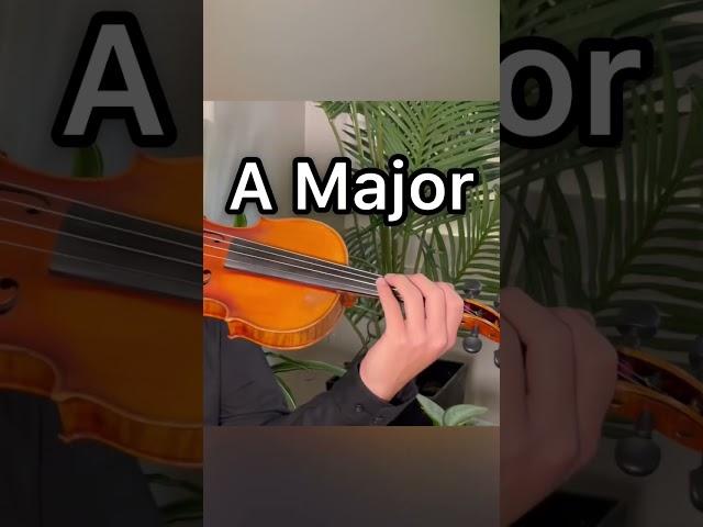 A Major 3 Octave Scale‼️Sheet music in bio! #violin #learnviolin #scale